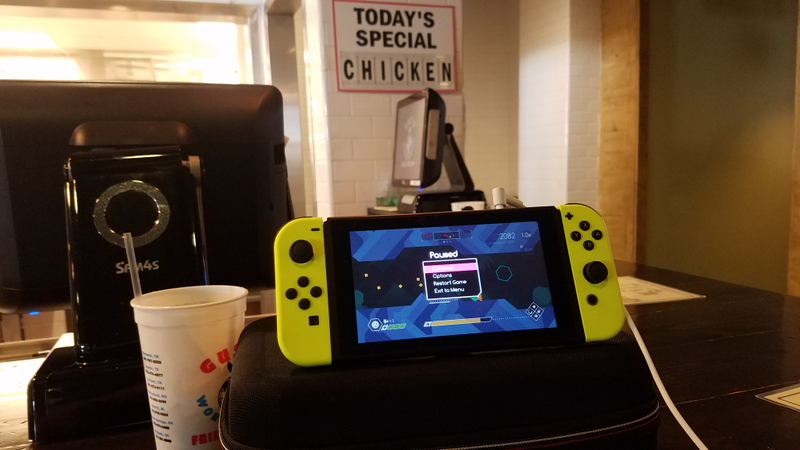Illustration for article titled What It Has Been Like to Travel with the Nintendo Switch for Work